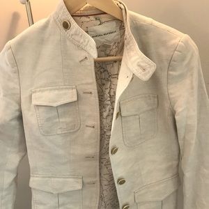 Banana Republic Off-White Work Casual Blazer